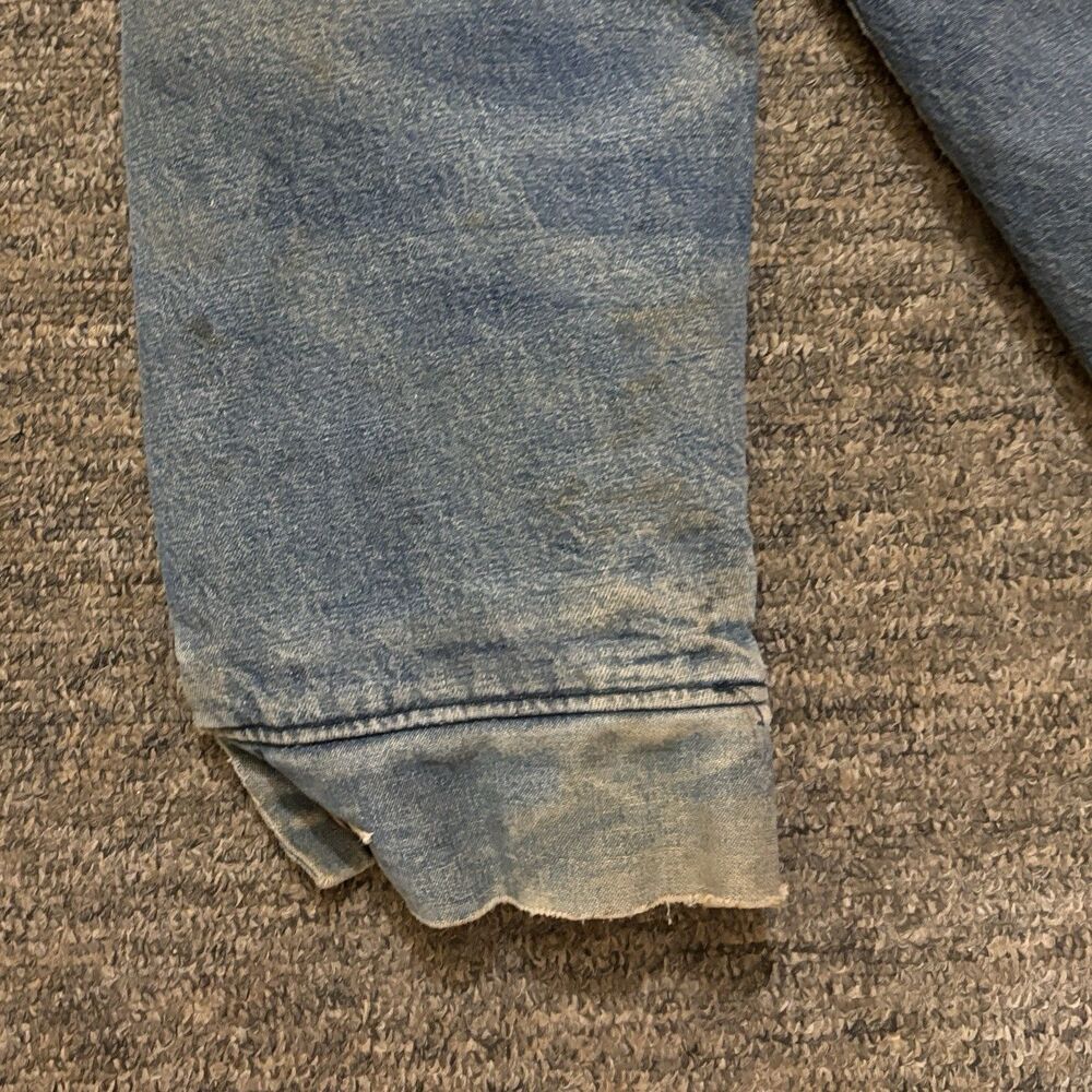Vintage Big Ben USA Made Mens 48 Denim Barn Chore Coat Blanket Lined - Picture 12 of 16